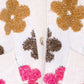 Flower Pattern Button Up Cardigan with Pockets