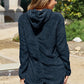 Button Up Long Sleeve Hooded Jacket
