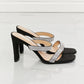 MMShoes Leave A Little Sparkle Rhinestone Block Heel Sandal in Black
