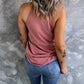 Curved Hem Grecian Tank Top