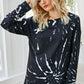 Tie-Dye Drop Shoulder Top and Shorts Lounge Set