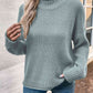 Roll Hem Drop Shoulder Sweater