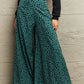 Printed Wide Leg Long Pants