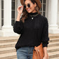Cable-Knit Turtle Neck Long Sleeve Sweater