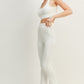 Kimberly C Waffle Tank and High Waist Flare Pants Set