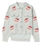 Santa Sequin High-Low Button Front Jacket