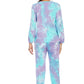 Tie-Dye Top and Drawstring Pants Lounge Set