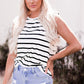 Striped Crewneck Tank