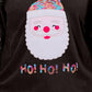Plus Size Santa Graphic Sequin Long Sleeve Sweatshirt