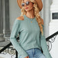 Dropped Shoulder Long Sleeve Blouse
