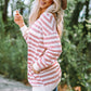 Striped Dropped Shoulder Longline Top