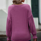 Round Neck Dropped Shoulder Flounce Sleeve T-Shirt