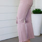 Babs High Rise Distressed Straight Jeans in Mauve