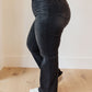 Eleanor High Rise Classic Straight Jeans in Washed Black