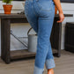 Jones High Rise Cuffed Straight Jeans