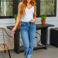 Jones High Rise Cuffed Straight Jeans