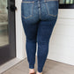 Lydia Mid Rise Vintage Raw Hem Skinny Jeans