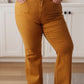 Melinda High Rise Control Top Flare Jeans in Marigold