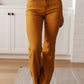 Melinda High Rise Control Top Flare Jeans in Marigold