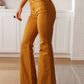 Melinda High Rise Control Top Flare Jeans in Marigold