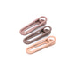 Oval Hair Clips Set of Three In Shades of Brown