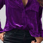 Button Up Collared Shirt with Breast Pockets