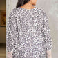 Plus Size Leopard Print Long Sleeve Sweatshirt