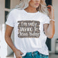 Slogan Graphic Cuffed Tee