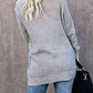 Open Front Long Sleeve Cardigan