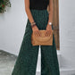 Two-Tone Square Neck Wide Leg Jumpsuit