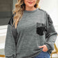 Plus Size Sequin Drop Shoulder Top