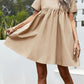 V-Neck Short Sleeve Mini Dress