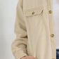 Button Down Collared Jacket with Pockets
