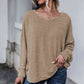 Full Size Round Neck Dropped Shoulder Tied T-Shirt