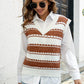 Contrast V-Neck Sweater Vest