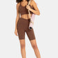 V-Waist Biker Shorts
