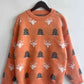 Christmas Tree & Reindeer Round Neck Sweater