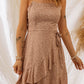 Ditsy Floral Smocked Spaghetti Strap Dress