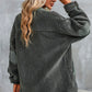 Collared Neck Drop Shoulder Jacket