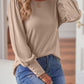 Round Neck Puff Sleeve T-Shirt
