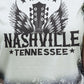 NASHVILLE TENNESSEE Graphic Round Neck Tee