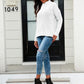 Mock Neck Long Sleeve Sweater