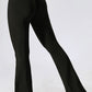 Wide Waistband Slim Fit Wide Leg Sports Leggings