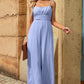 Spaghetti Strap Tied Seam Detail Jumpsuit