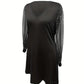 Sequin V-Neck Long Sleeve Dress