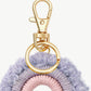 Fringe Trim Rainbow Key Chain