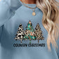 Graphic Round Neck Dropped Shoulder Sweatshirt