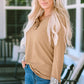 Round Neck Ribbed Long Sleeve T-Shirt