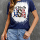 GOD BLESS THE USA Printed Tee Shirt