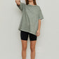 THE BLANK LAB Exposed Seam Short Sleeve T-Shirt